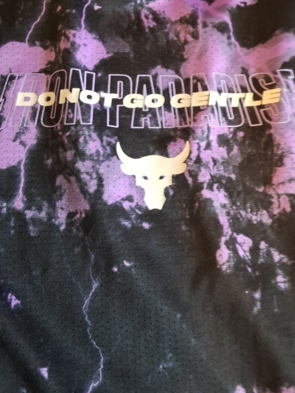 Under Armour Black and Purple Tie-Dye Racerback Tank
